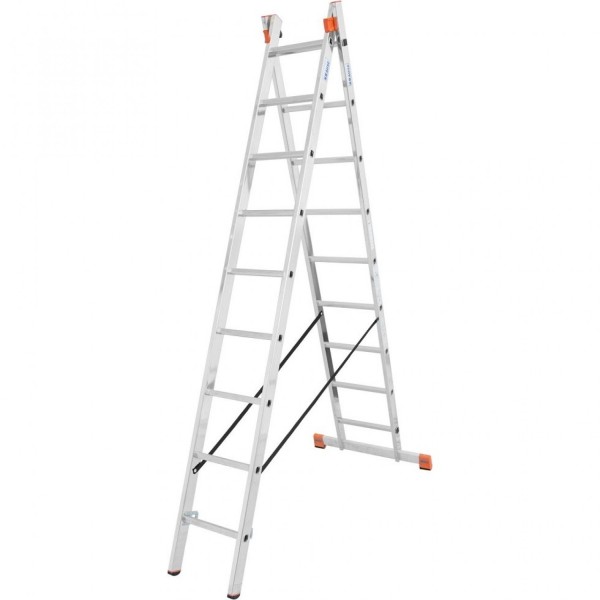 Двухсекционная универсальная лестница KRAUSE MONTO DUBILO 2х9 129475
