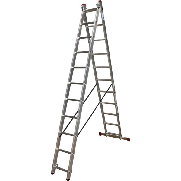 Двухсекционная выдвижная лестница KRAUSE CORDA 2х11 012111