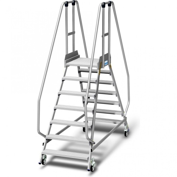 Лестница - платформа KRAUSE STABILO двухсторонняя, ограждение 1,1 м, 7 ступеней 820778