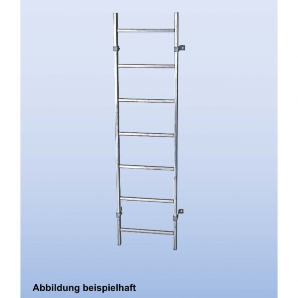 Шахтная лестница KRAUSE STABILO, нержавеющая сталь, ширина 340 мм, 4 перекладины 816030