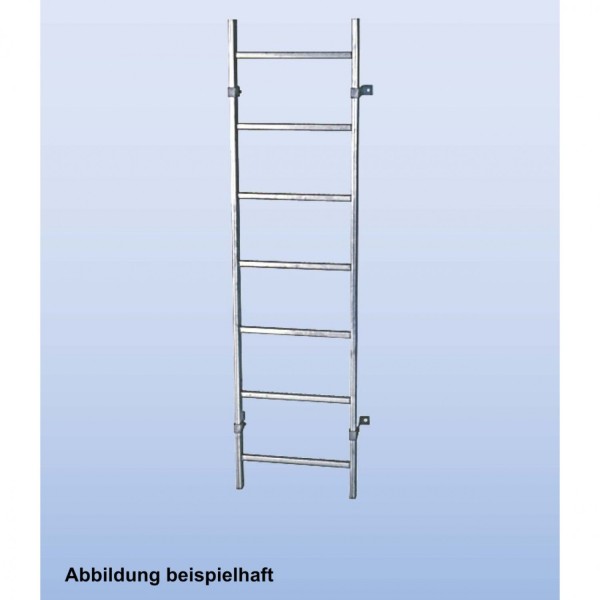 Шахтная лестница KRAUSE STABILO, нержавеющая сталь, ширина 340 мм, 7 перекладин 816061