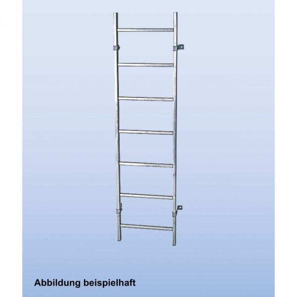 Шахтная лестница KRAUSE STABILO, нержавеющая сталь, ширина 340 мм, 9 перекладин 816085