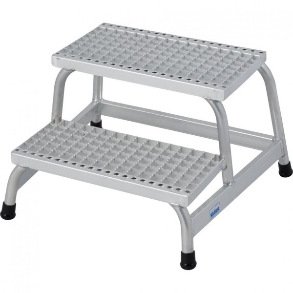 Монтажная подставка KRAUSE STABILO 2 ступени, алюминиевая решетка 805324