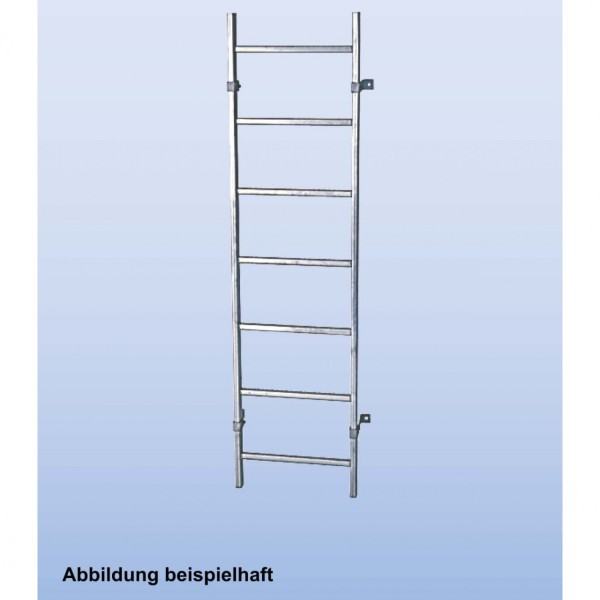 Шахтная лестница KRAUSE STABILO, нержавеющая сталь, ширина 340 мм, 15 перекладин 816146