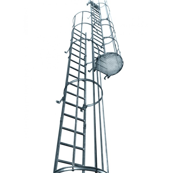 Стационарная лестница для зданий KRAUSE STABILO, алюминий, 11,76 м для лиц без опыта 838476