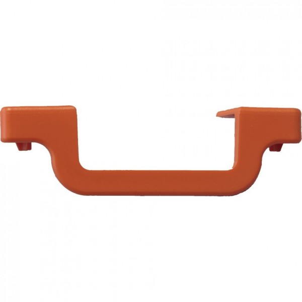 Боковая заглушка ступени 80 мм KRAUSE, левая, оранжевая 212887