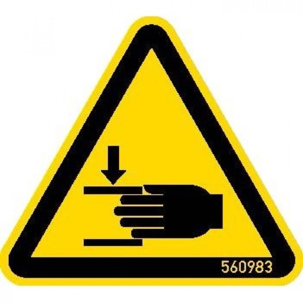 Знак Внимание! Берегите руки! KRAUSE, 5 штук 202062