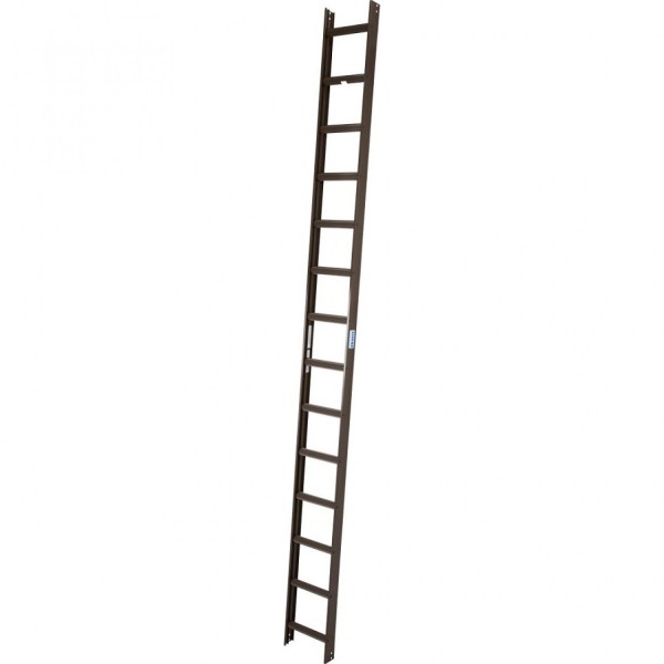 Стационарная лестница KRAUSE для крыши, коричневая 14 ступеней 804754