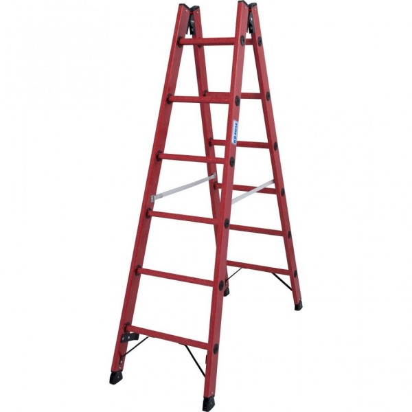 Диэлектрическая двухсторонняя стремянка KRAUSE 2х6 ступеней 819727