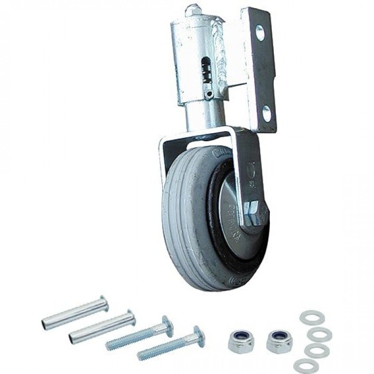 Ролики пружинные. Опорное колесо для ворот распашных. Ролики пружинные. Поворотное пружинное колесо для ворот на 400кг. Подпружиненный поворотный ролик.